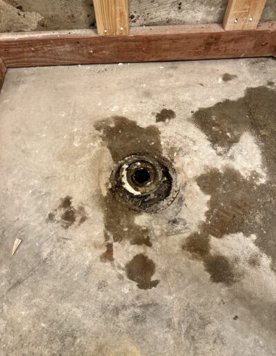 Old shower drain